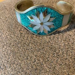 Vintage Alpaca Cuff Bracelet